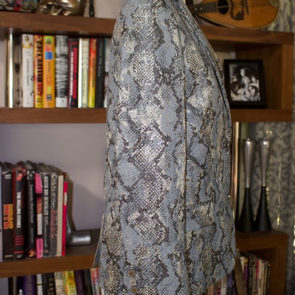 Zadig & Voltaire Deluxe VEDA PYTHON Blazer NEW $950 Orig L US 10 Rock N Roll - Picture 6 of 11